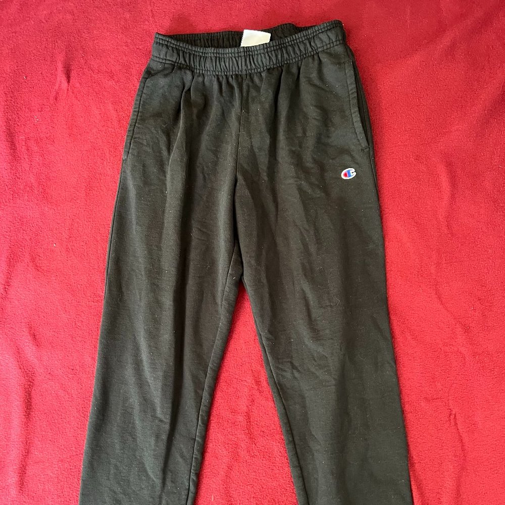 BLACK CHAMPION AUTHENTIC ATHLETICWEAR SWEATPANTS